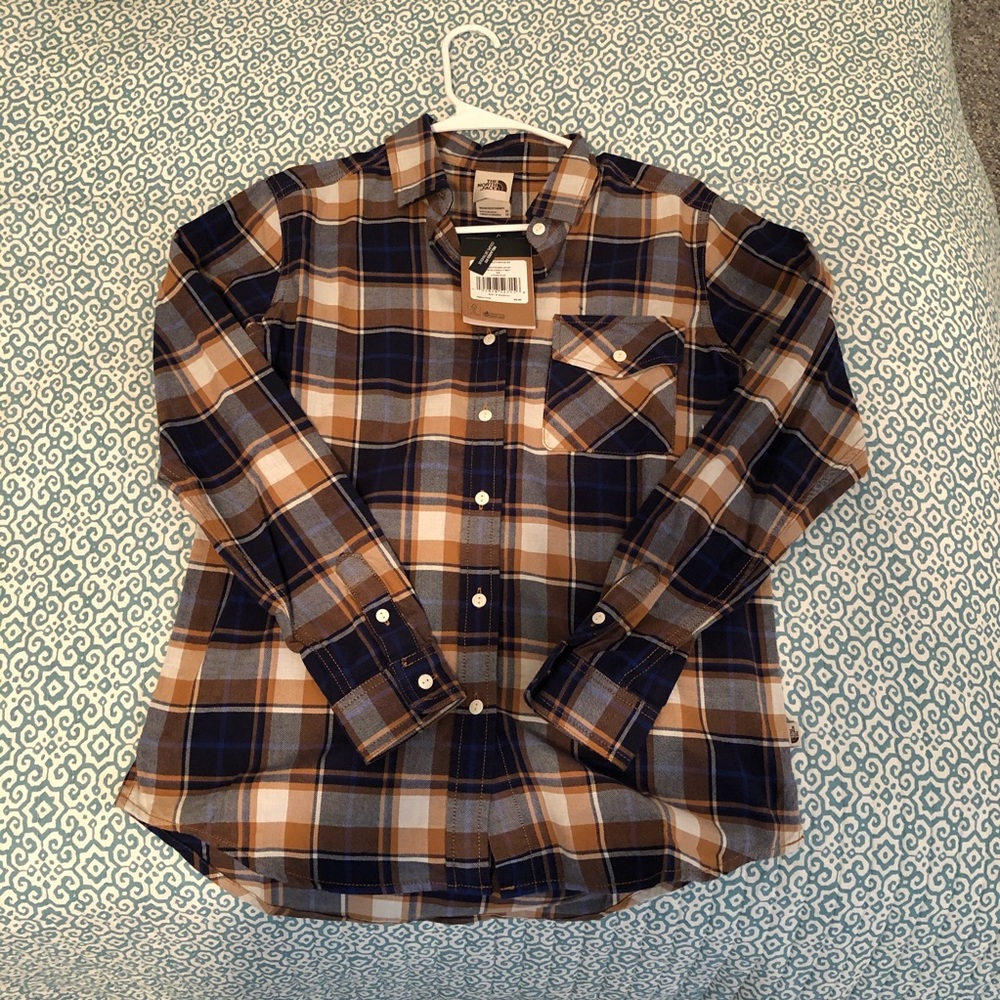 NWT North north Face Plaid Relaxed Fit XS